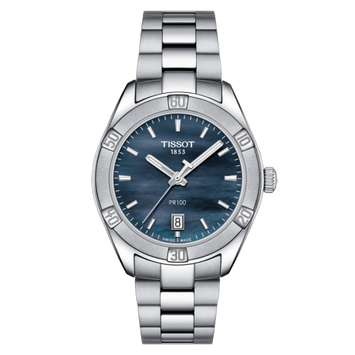Tissot PR 100 Sport Chic 36 Stainless Steel / Black MOP / Bracelet